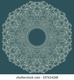 Vector illustration with ornament.