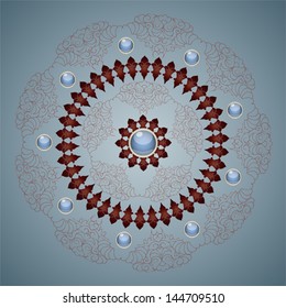 Vector illustration with ornament.