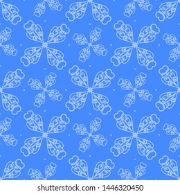 Vector illustration of the ornament cross seamless pattern