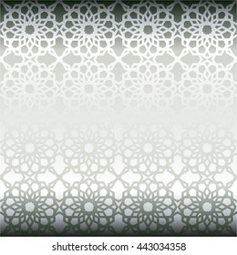 Vector illustration of Ornament on a silver background.