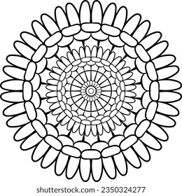 Vector illustration of ornamental design element.