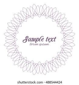 Vector Illustration ornamental design element geometric shapes, vintage