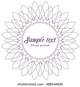Vector Illustration ornamental design element geometric shapes, vintage