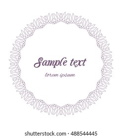 Vector Illustration ornamental design element geometric shapes, vintage