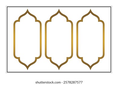 Vector illustration for ornamental design patterns on square frames design