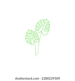 vector illustration of ornamental leaves