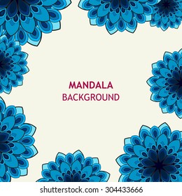 Vector Illustration of an Ornamental Mandala Design Background