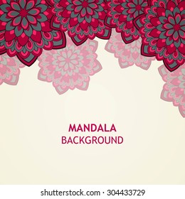 Vector Illustration of an Ornamental Mandala Design Background