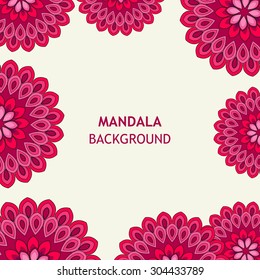 Vector Illustration of an Ornamental Mandala Design Background
