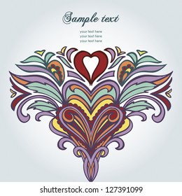 vector illustration with ornaments