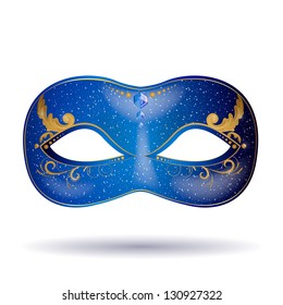 Vector Illustration of an Ornate Carnival Mask