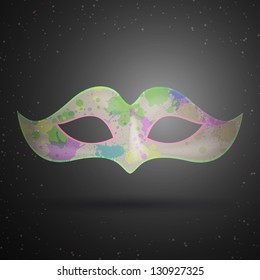 Vector Illustration of an Ornate Carnival Mask