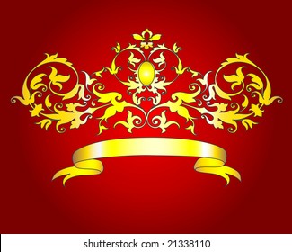 vector illustration of ornate floral pattern