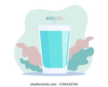 Vector illustration: ORS world day. 