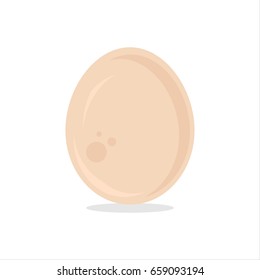 Vector illustration ostrich egg isolated on white background.