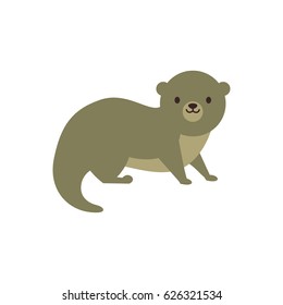 Vector Illustration of an Otter
