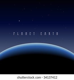 Vector - Illustration of our blue planet earth