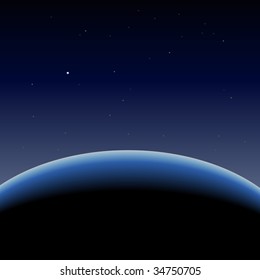 Vector - Illustration of our blue planet earth