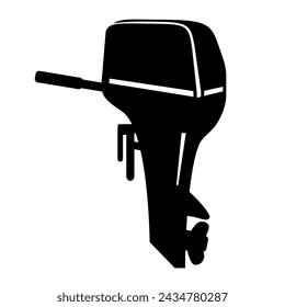 Ilustración vectorial de un motor exterior.	