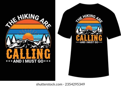 Vector illustration for outdoor mountain adventure t shirt design