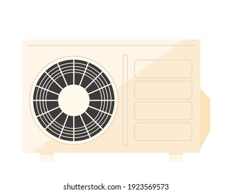 Vektorgrafik der Außeneinheit der Klimaanlage.