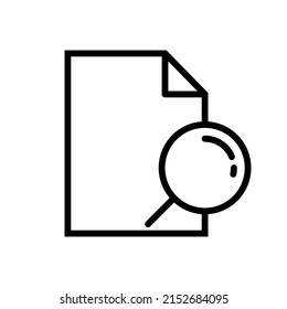 Vector illustration. Outline black icons of electronic and paper documents. Document flow management. Paper sheet icon.