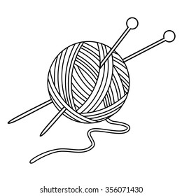 knitting yarn ball