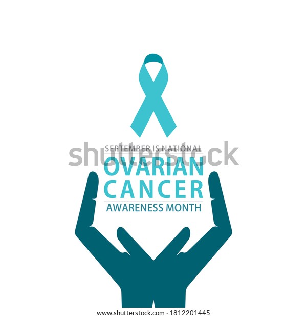 Vector Illustration Ovarian Cancer Awareness Month Stock Vector Royalty Free 1812201445 