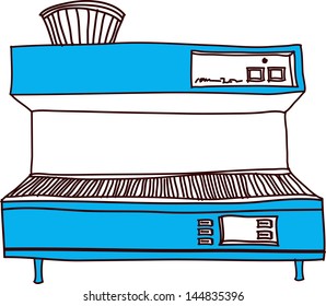 Ilustración vectorial de un horno