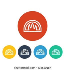 Vector illustration of oven icon