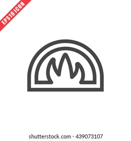 Vector illustration of oven icon