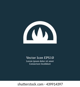 Vector illustration of oven icon