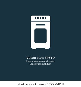 Vector illustration of oven icon