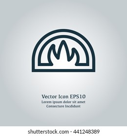 Vector illustration of oven icon