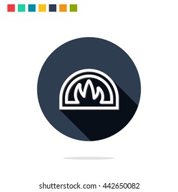 Vector illustration of oven icon