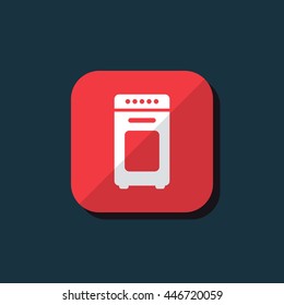 Vector illustration of oven icon