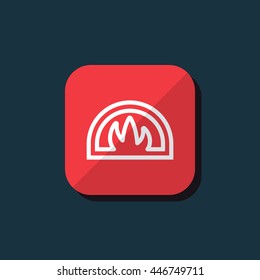 Vector illustration of oven icon
