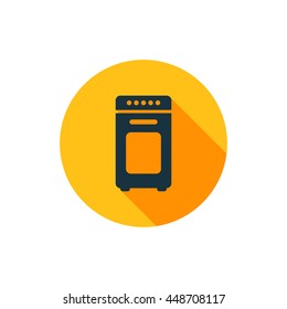 Vector illustration of oven icon