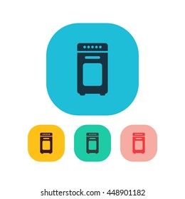 Vector illustration of oven icon