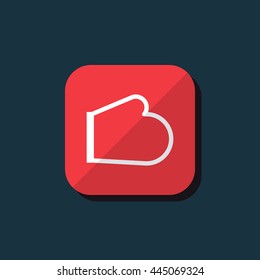 Vector illustration of oven mitts icon