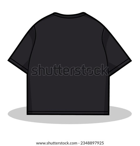 Vector Illustration of Over Size Shirt with White Background