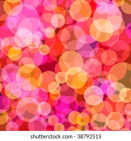 Vector - Illustration of overlapping colorful dots pattern for background abstract