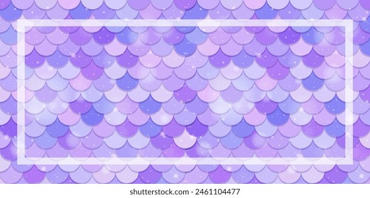 Vector illustration of overlapping scales in purple hues