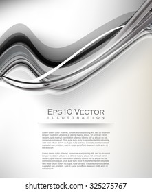 vector illustration overlapping waving lines elements eps10 background