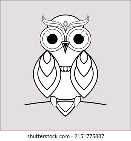 Vector illustration of an owl.