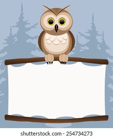 Vector illustration. Owl.