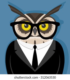 Vector illustration. Owl.