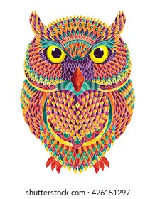 Vector illustration of owl.