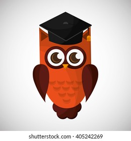 Vector illustration of an Owl, graphic design