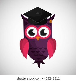 Vector illustration of an Owl, graphic design